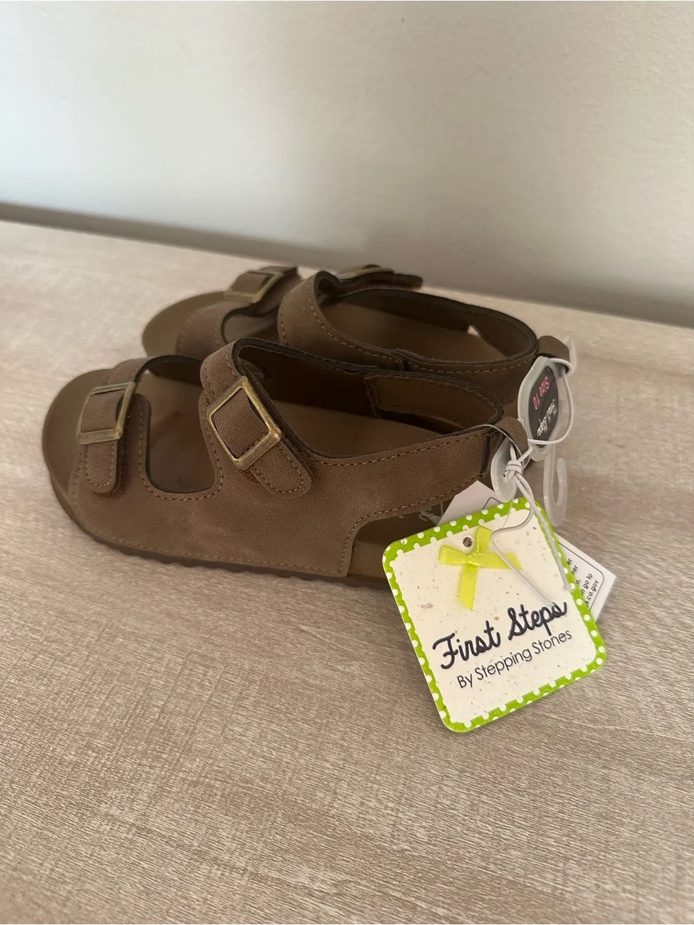 Toddler Brown Adjustable Buckle Sandals